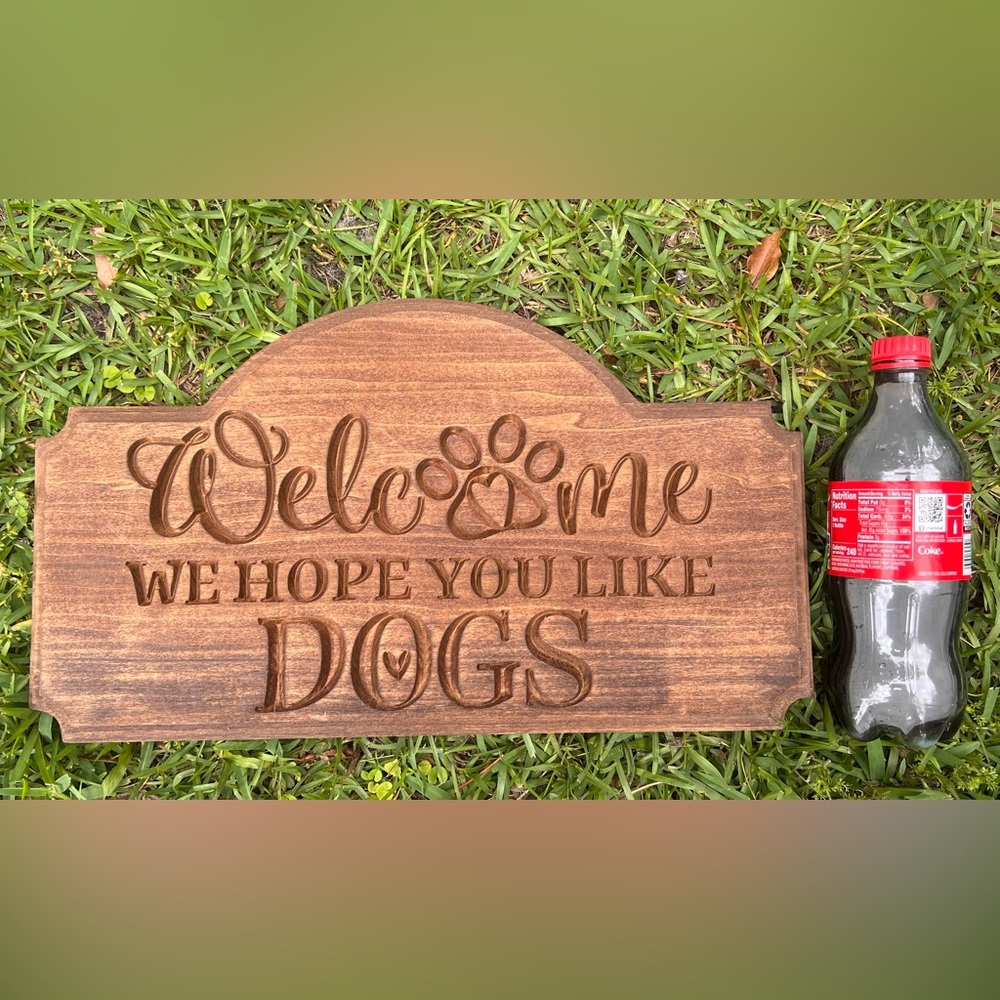 Welcome sign for dog lovers
